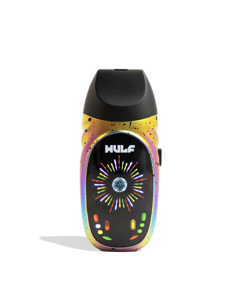 Full Color Spatter Wulf Mods Faze Portable Dry Herb Vaporizer Front View
