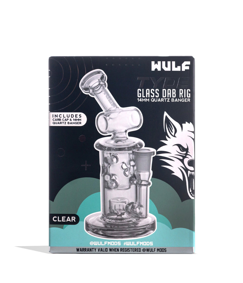 Clear Wulf Mods Tyde 14mm Dab Rig Packaging