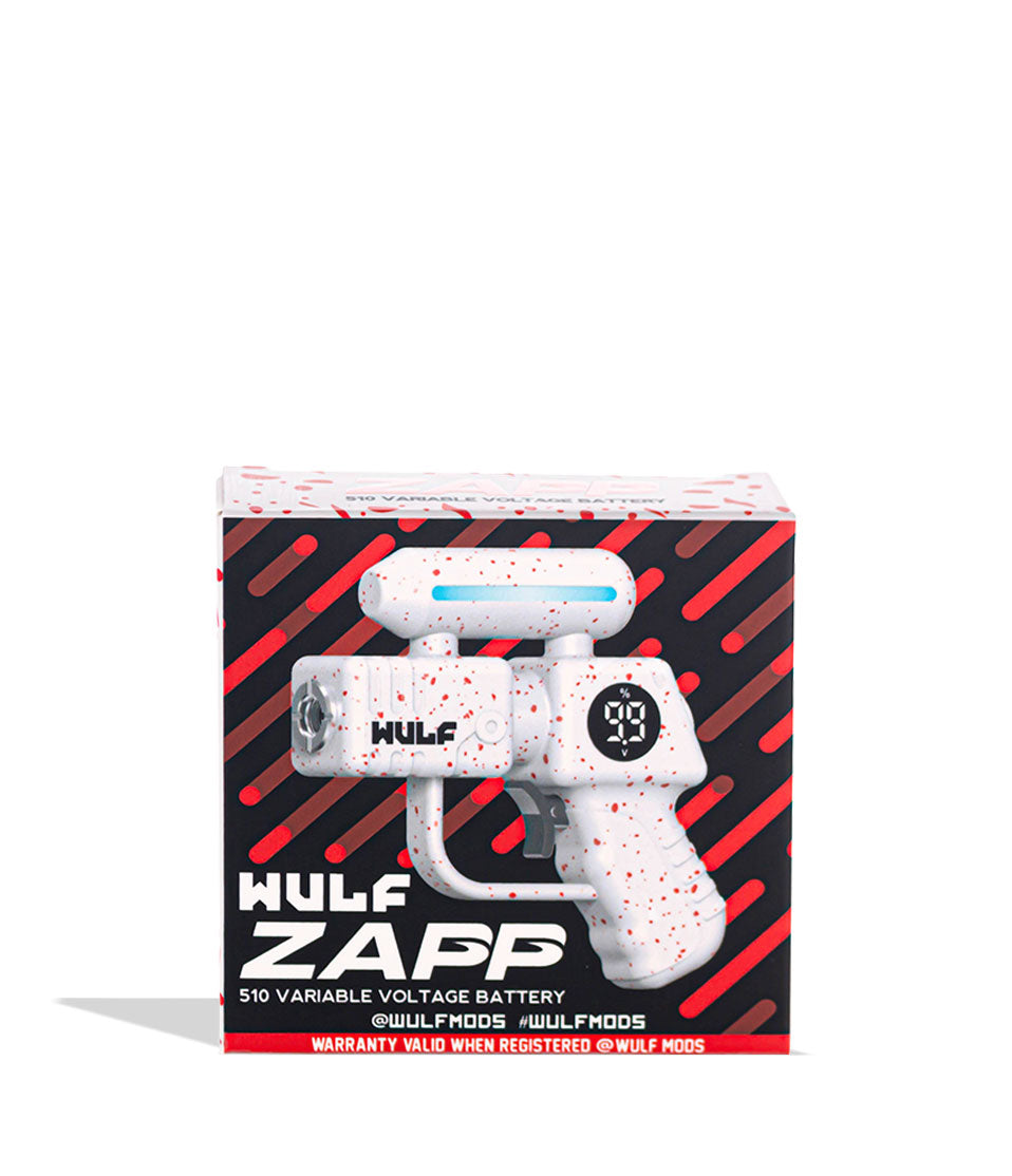 White-Red Spatter Wulf Mods Zapp Battery Box