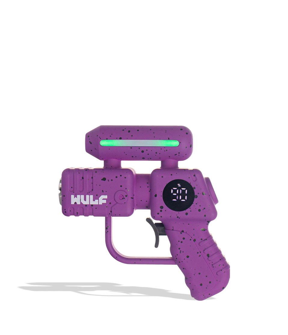 Purple-Black Spatter Wulf Mods Zapp Variable Voltage Battery Front