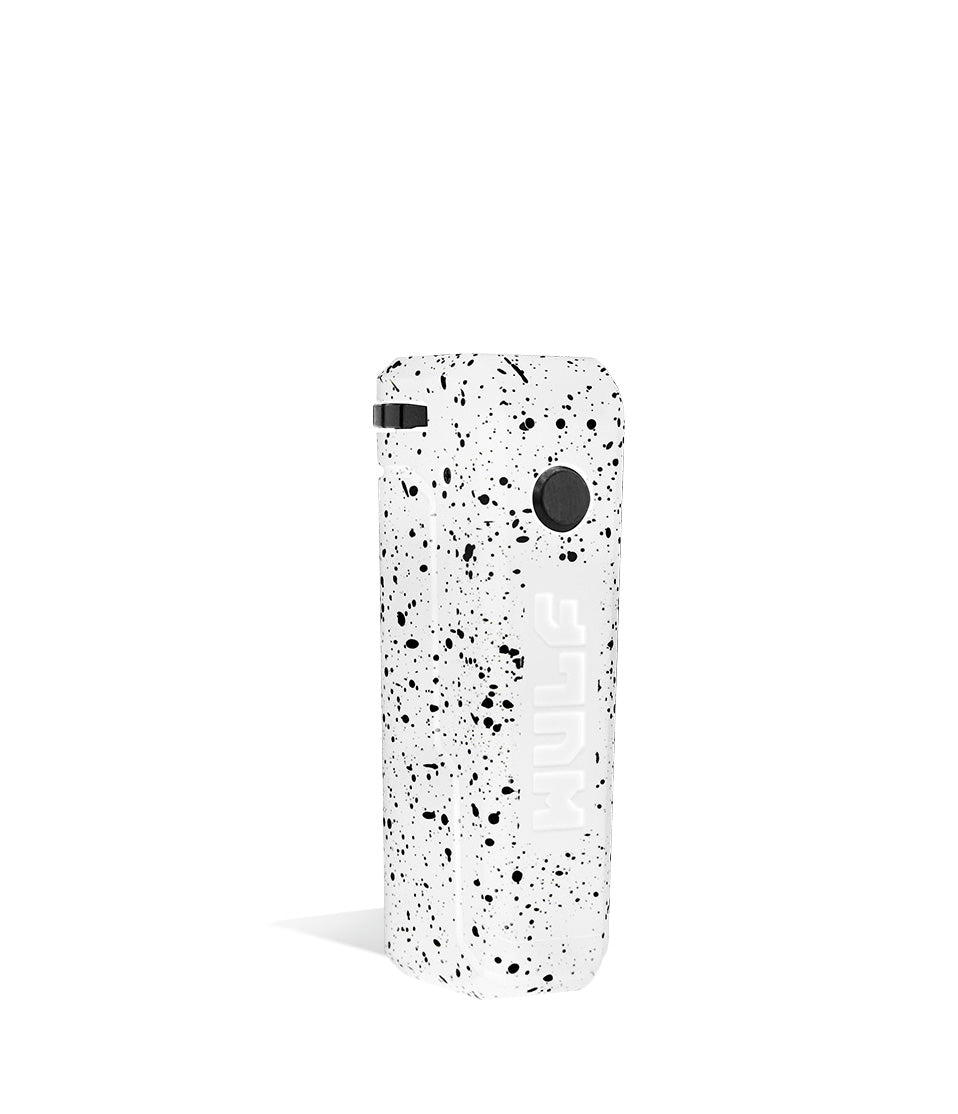 White-Black Spatter Wulf Mods UNI Adjustable Cartridge Vaporizer Side View