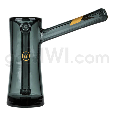 Marley Natural 5″ Smoked Glass Bubbler W/ Gold Stripe - TPCSUPPLYCO