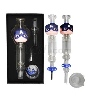Nectar Collector w/ 10mm Tips: Glass & Micro Stainless Steel - TPCSUPPLYCO