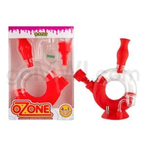Ooze Ozone 10″ Silicone Waterpipe & Nectar Collector - TPCSUPPLYCO