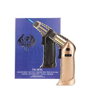 Special Blue 6" Butane Torch "Full Metal" Gold - TPCSUPPLYCO