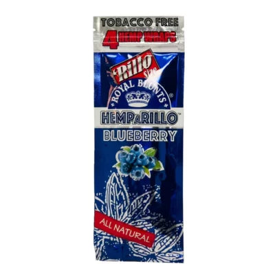 Royal Blunts Hemparillo Hemp Wraps 4/pk 15ct/bx - Blueberry