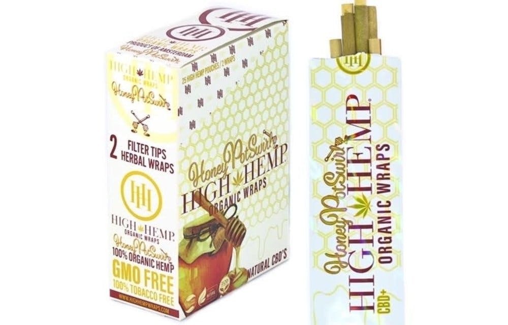 High Hemp Organic Wraps-Honey Pot Swirl 2pk 25ct