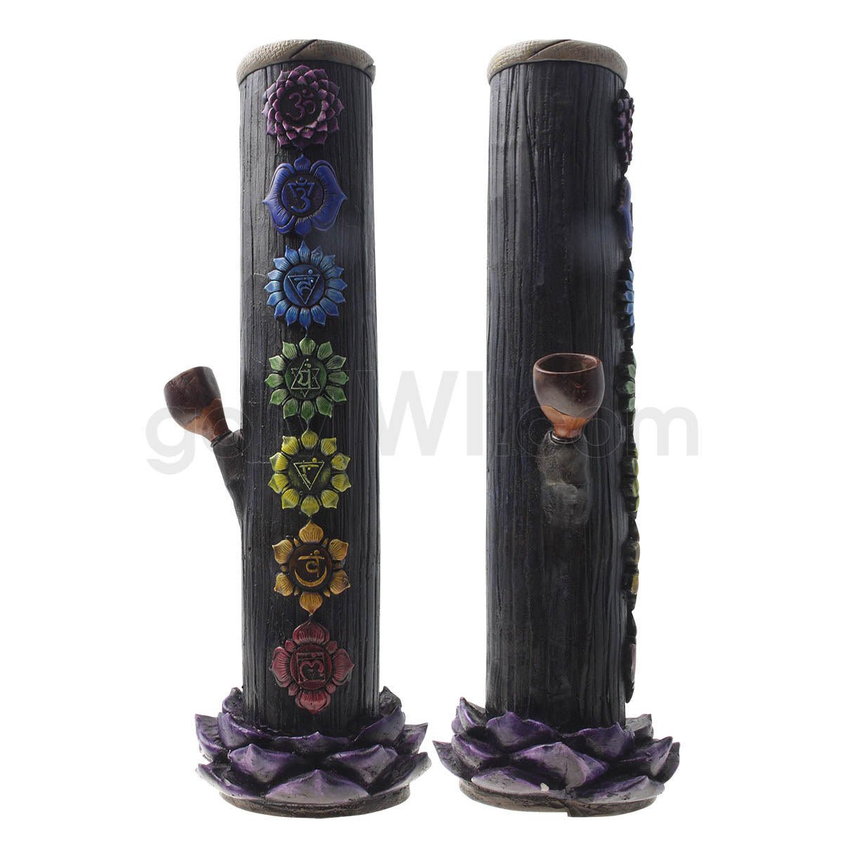 12″ Ecuadorian Polyresin Waterpipe - Chakra - TPCSUPPLYCO