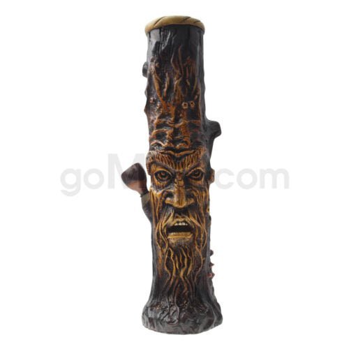 12″ Ecuadorian Polyresin Waterpipe - Tree Stump - TPCSUPPLYCO