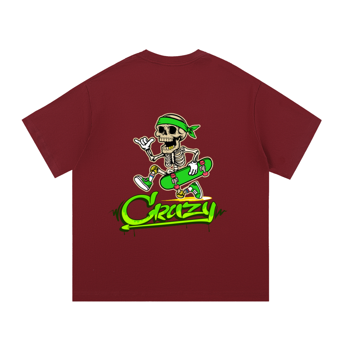 Green & White Essential Cotton T-Shirt