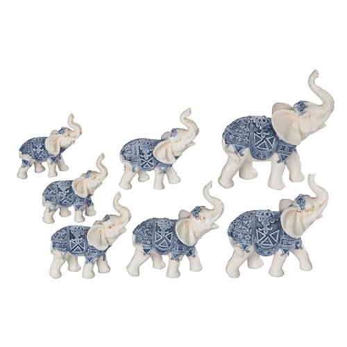 2" - 4" Blue/White Thai Elephant Set 88222 - TPCSUPPLYCO