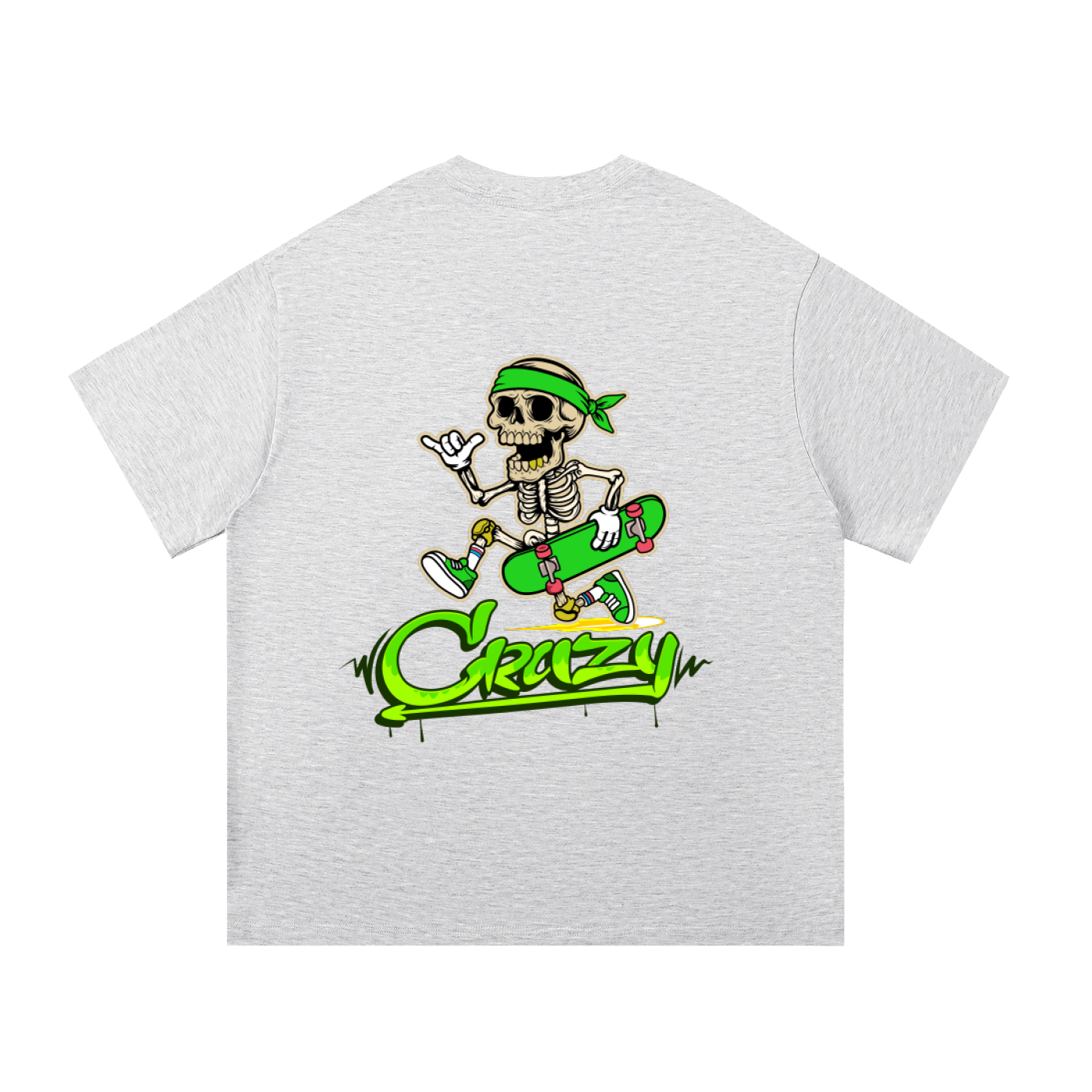 Green & White Essential Cotton T-Shirt