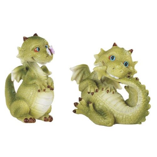 3 1/2" Cutie Dragon with Butterfly 2 pc Set GS71852 - TPCSUPPLYCO