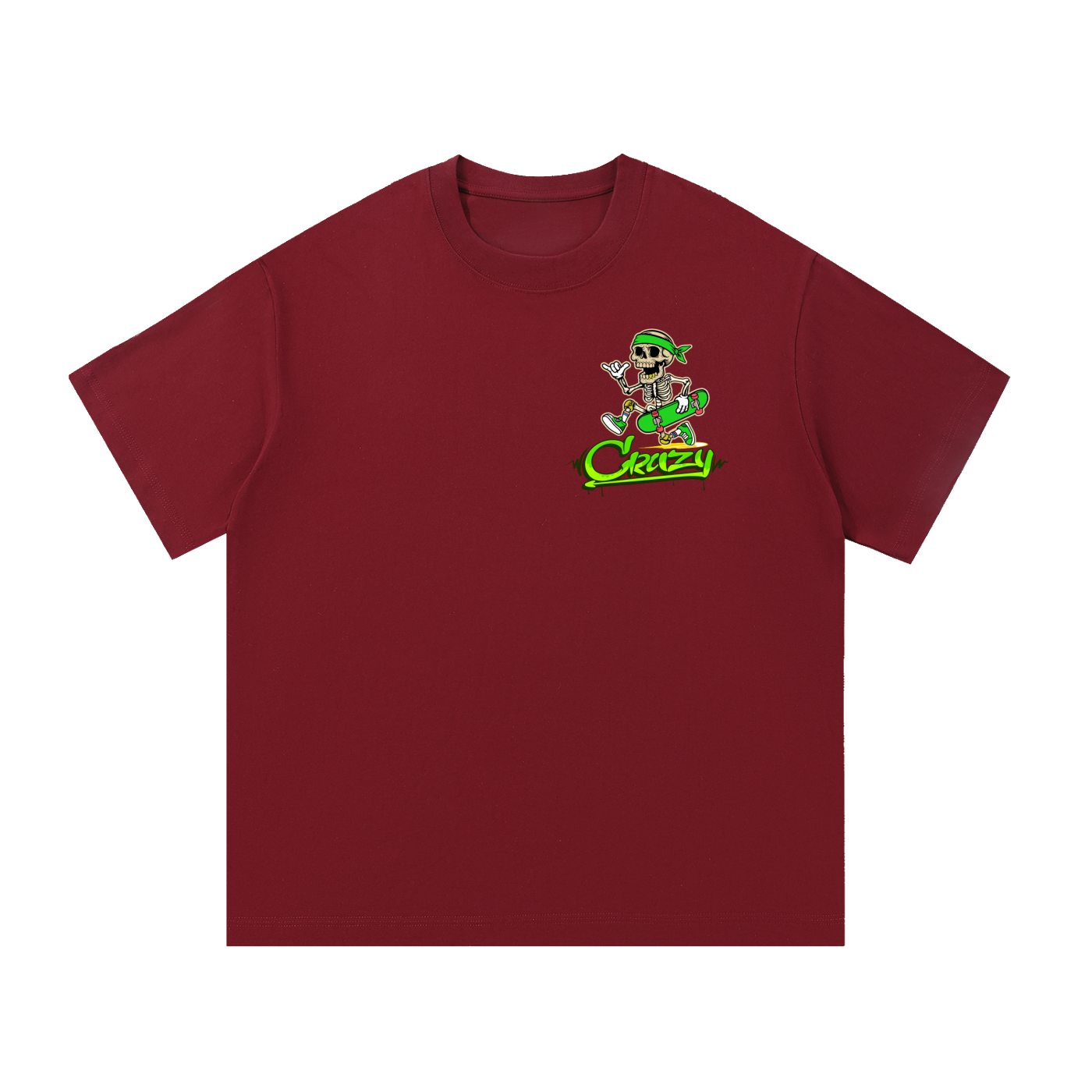 Green & White Essential Cotton T-Shirt