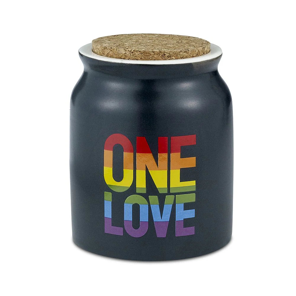 Fashioncraft 1oz Ceramic Stash Jar - One Love