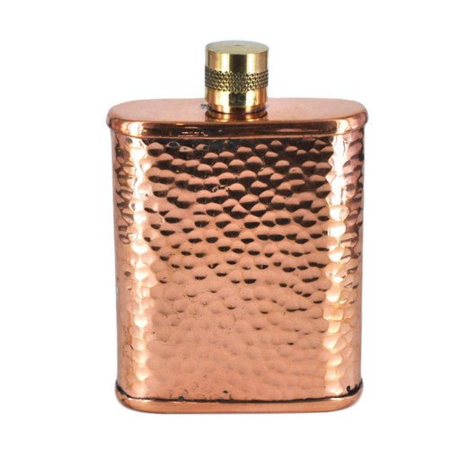 3.5" Hammered Solid Copper Flask - TPCSUPPLYCO