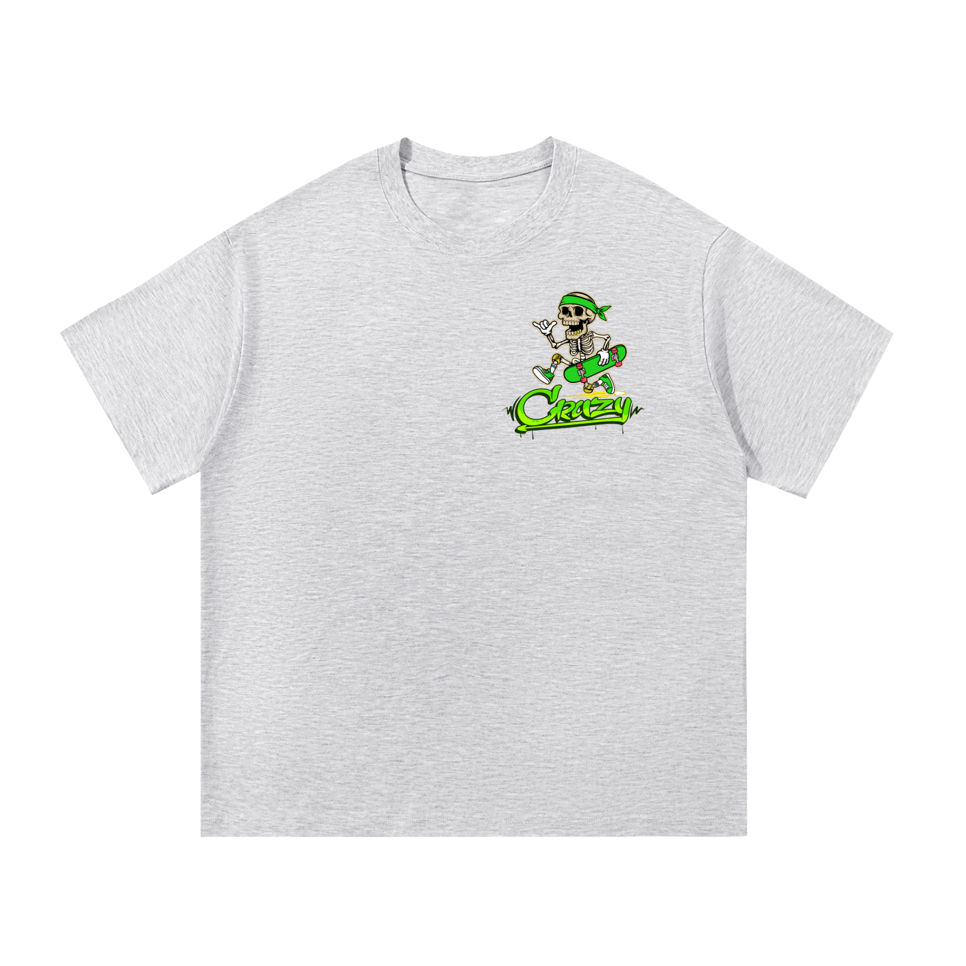 Green & White Essential Cotton T-Shirt