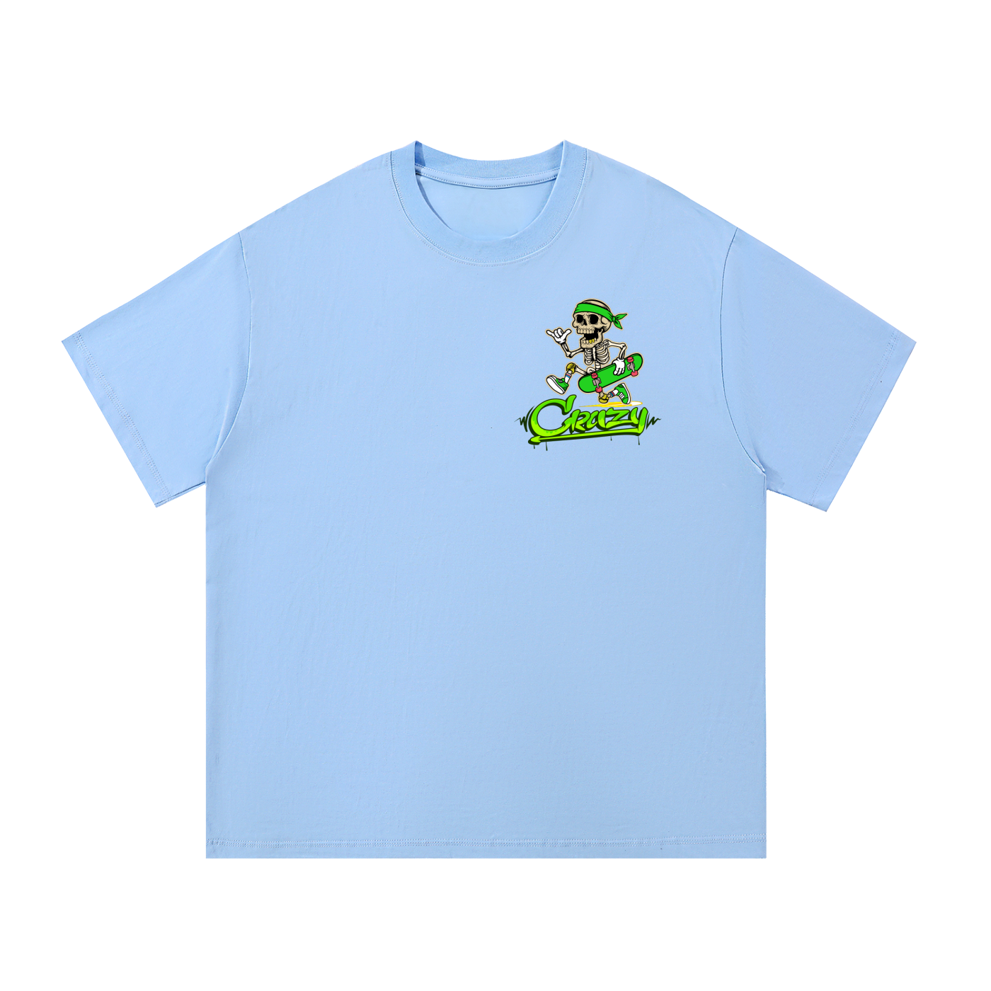 Green & White Essential Cotton T-Shirt