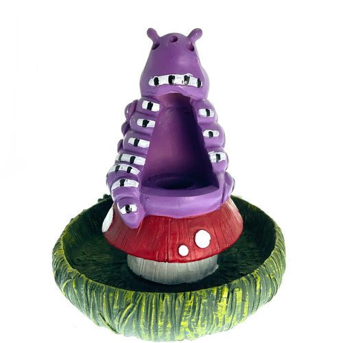 5" Alice Caterpillar on Mushroom Incense Holder - TPCSUPPLYCO