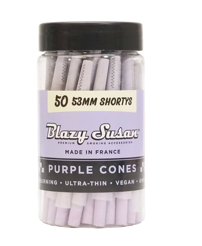 Blazy Susan Shortys 53mm Pre-Rolled Cones 50CT Jar