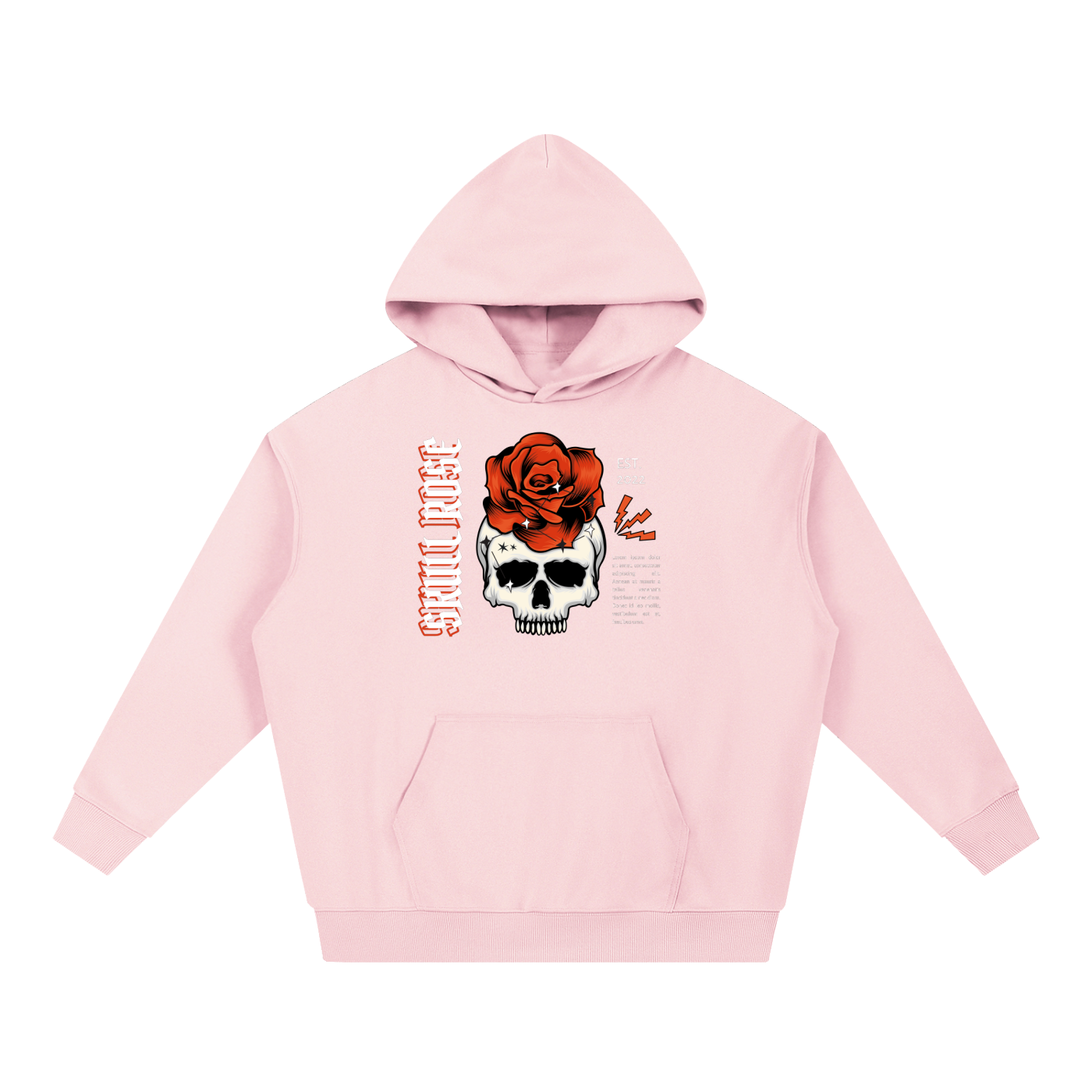 Skull Rose Essential Heavyweight Hoodie