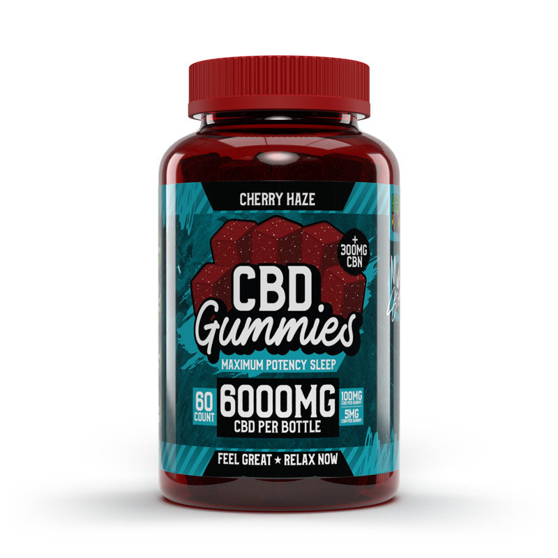 Hemp Bombs CBD Sleep Max 6000mg Gummy 60CT/JR - Cherry Haze