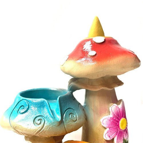 6.5" Flowering Mushroom Backflow Incense Burner - TPCSUPPLYCO