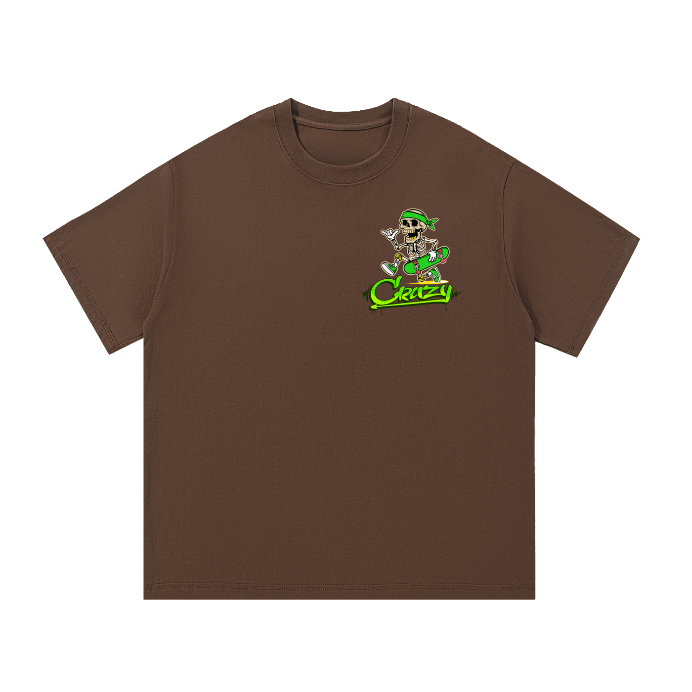 Green & White Essential Cotton T-Shirt