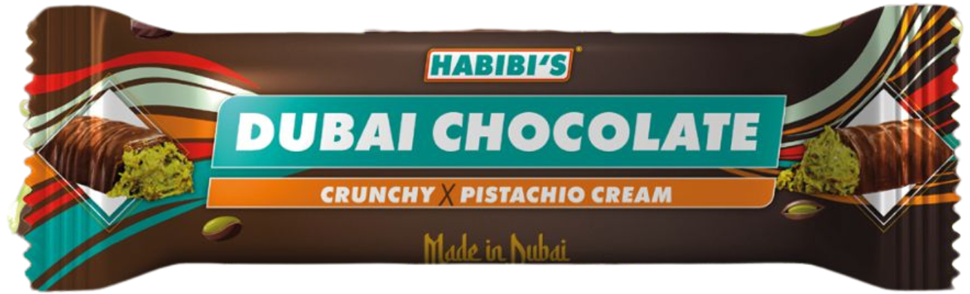 Habibi's Dubai Chocolate Bar 1.21 oz 40g 24ct box