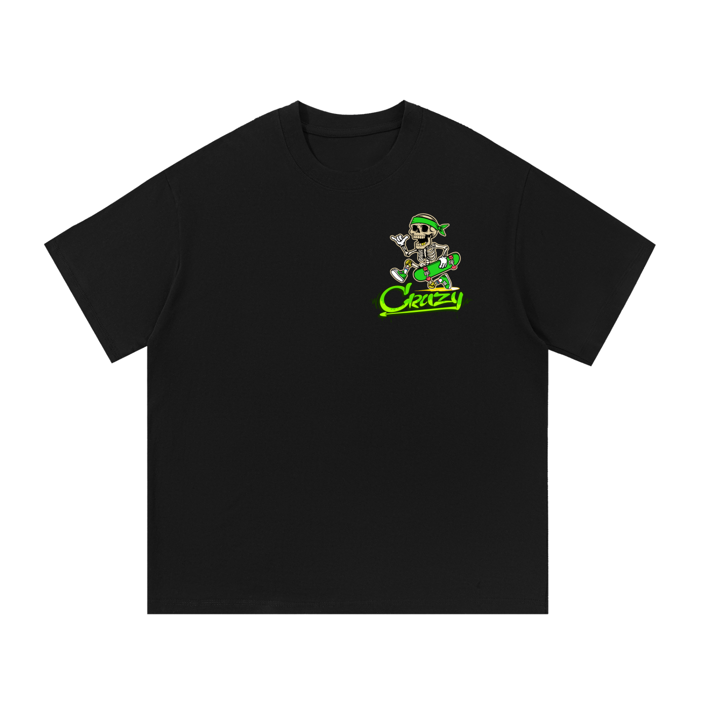 Green & White Essential Cotton T-Shirt