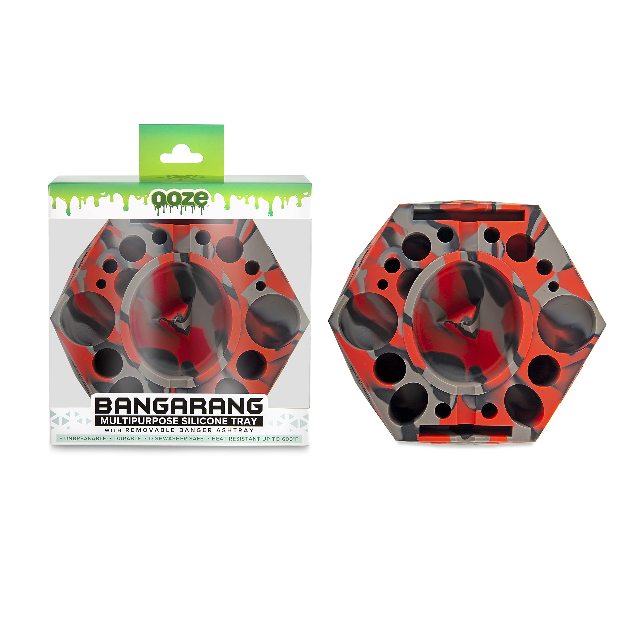 Ooze Bangarang 5" Silicone Ashtray Dab Station-After Midnight