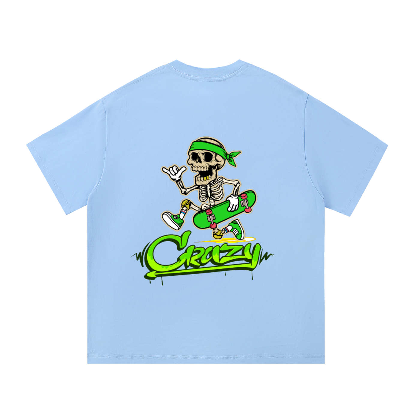 Green & White Essential Cotton T-Shirt