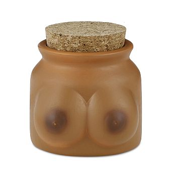 Fashioncraft 1oz Ceramic Stash Jar-Boobs (People of Color)