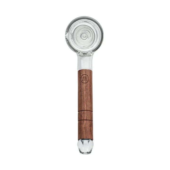 Marley Natural 4.5″ Glass & Walnut Wood Bubbler