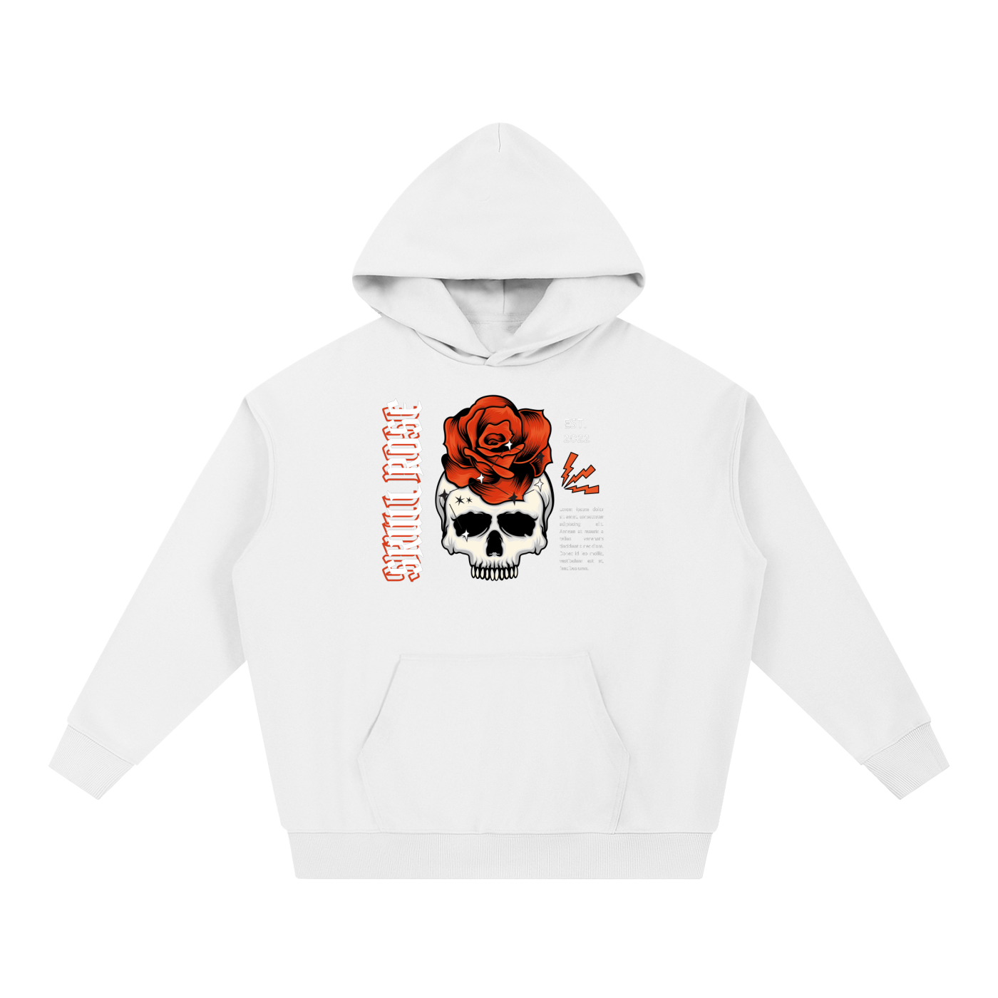 Skull Rose Essential Heavyweight Hoodie