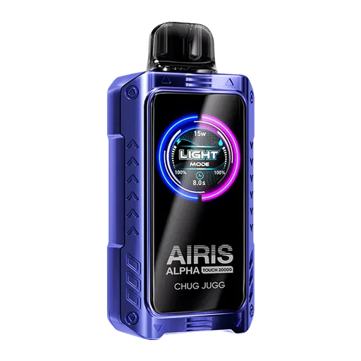 AIRIS Alpha Touch 20K Puffs 18ML Disposable Vape Device With Dual Charging Ports & HD Screen