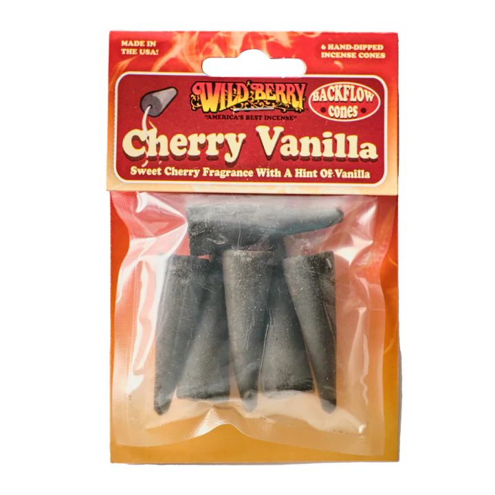 Wildberry Incense Pre-Packed Backflow Cones 15/ct