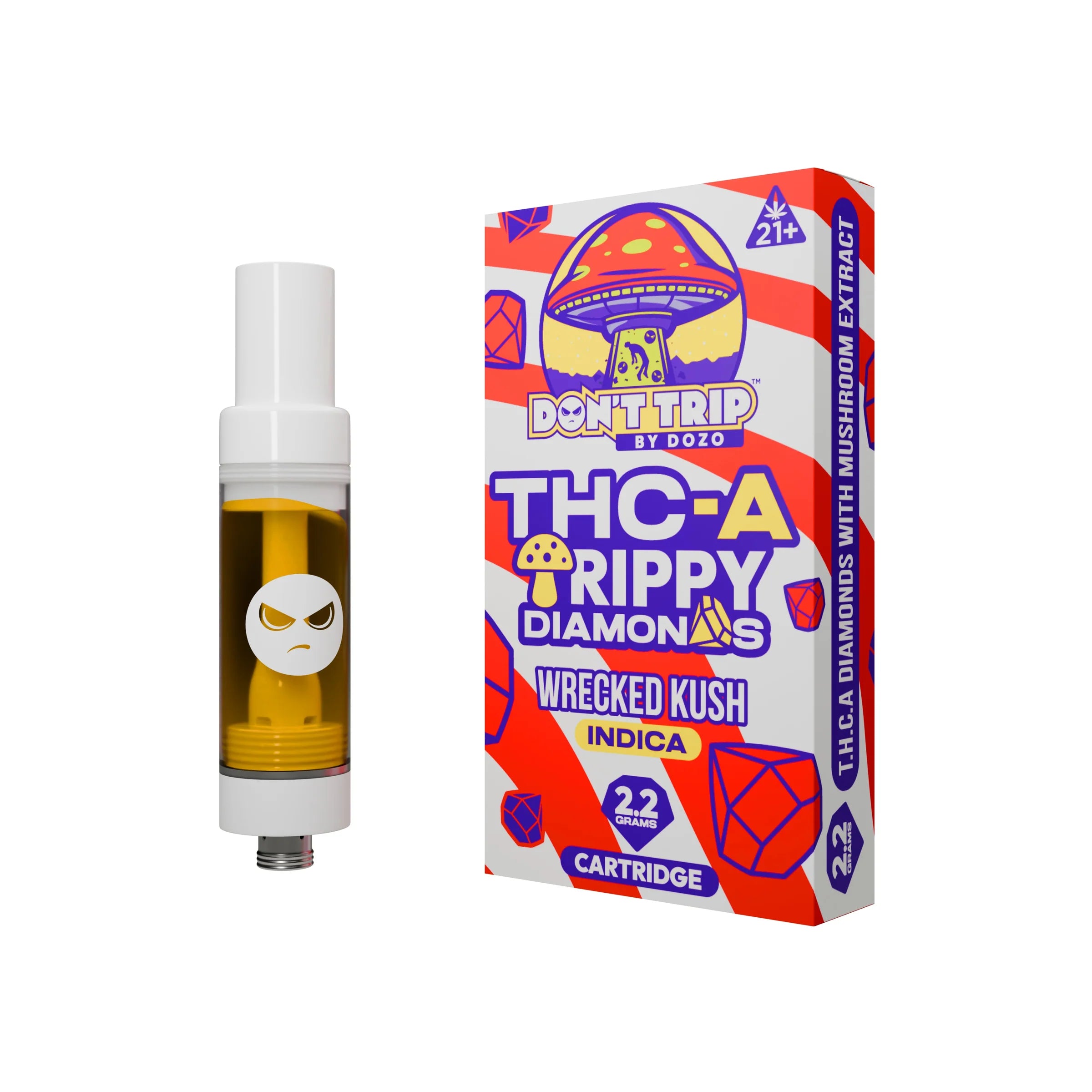 Dozo Don't Trip Trippy THC-A 2.2g Cart - Wrecked Kush