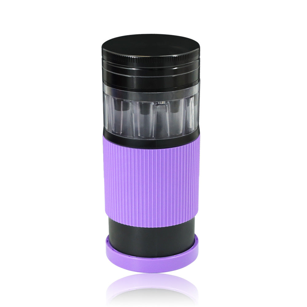 70mm Metal Coffee Grinder with Integrated Smoking Set Horn Tube Gift Box
