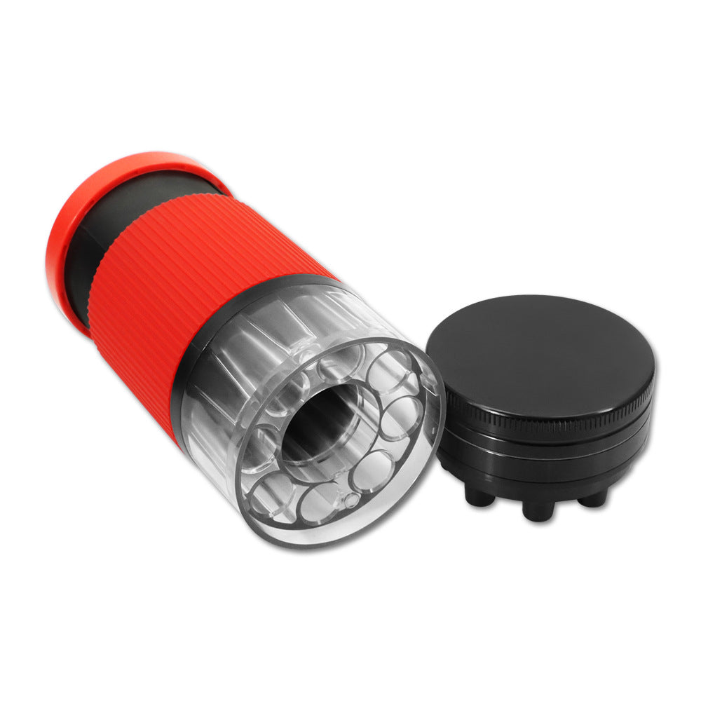 70mm Metal Coffee Grinder with Integrated Smoking Set Horn Tube Gift Box