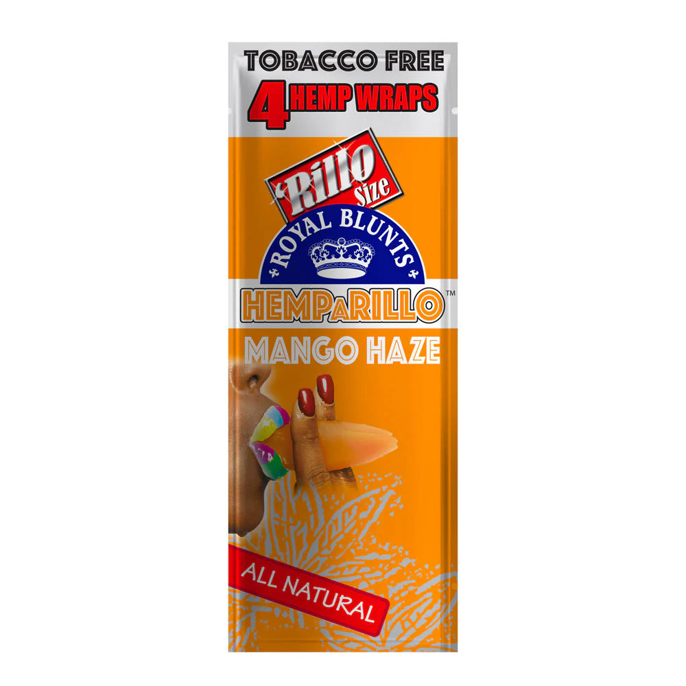 Royal Blunts Hemparillo Hemp Wraps 4/pk 15ct/bx - Mango Haze