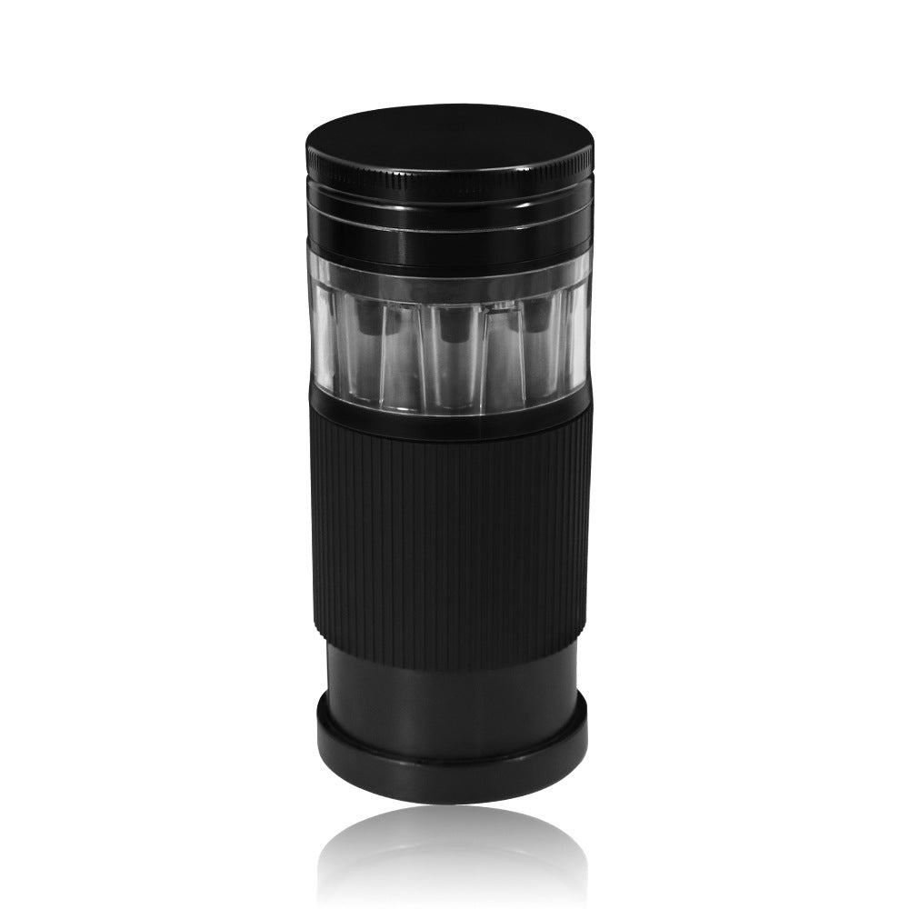 70mm Metal Coffee Grinder with Integrated Smoking Set Horn Tube Gift Box