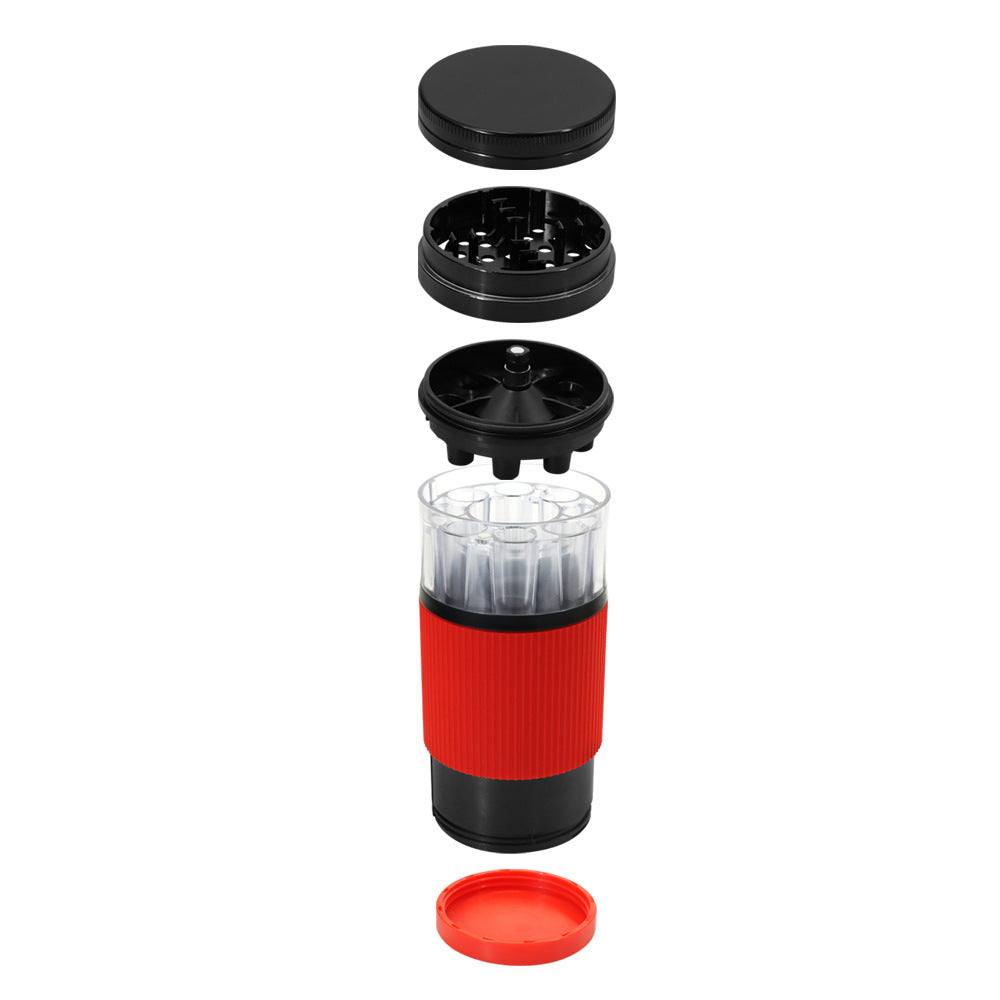 70mm Metal Coffee Grinder with Integrated Smoking Set Horn Tube Gift Box