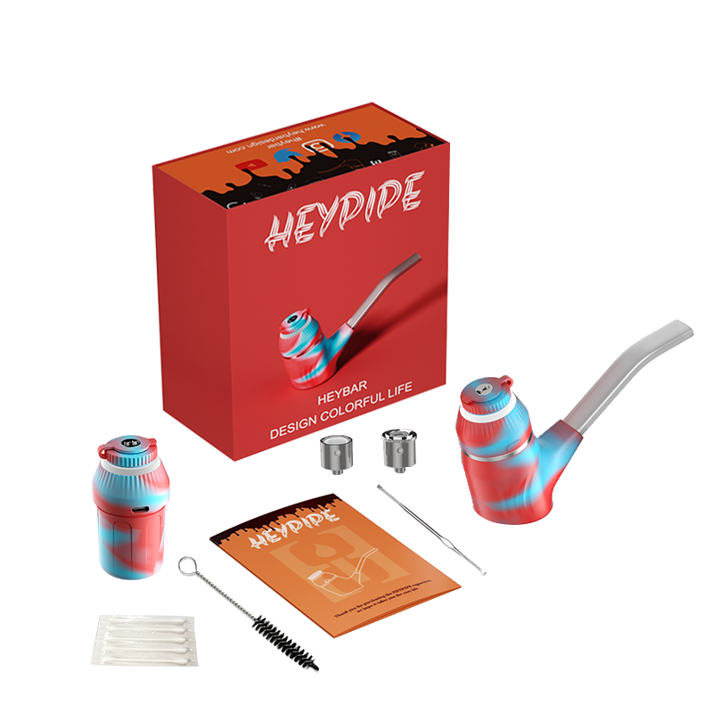 Heybar Heypipe Sherlock Wax Vape - Red & Blue