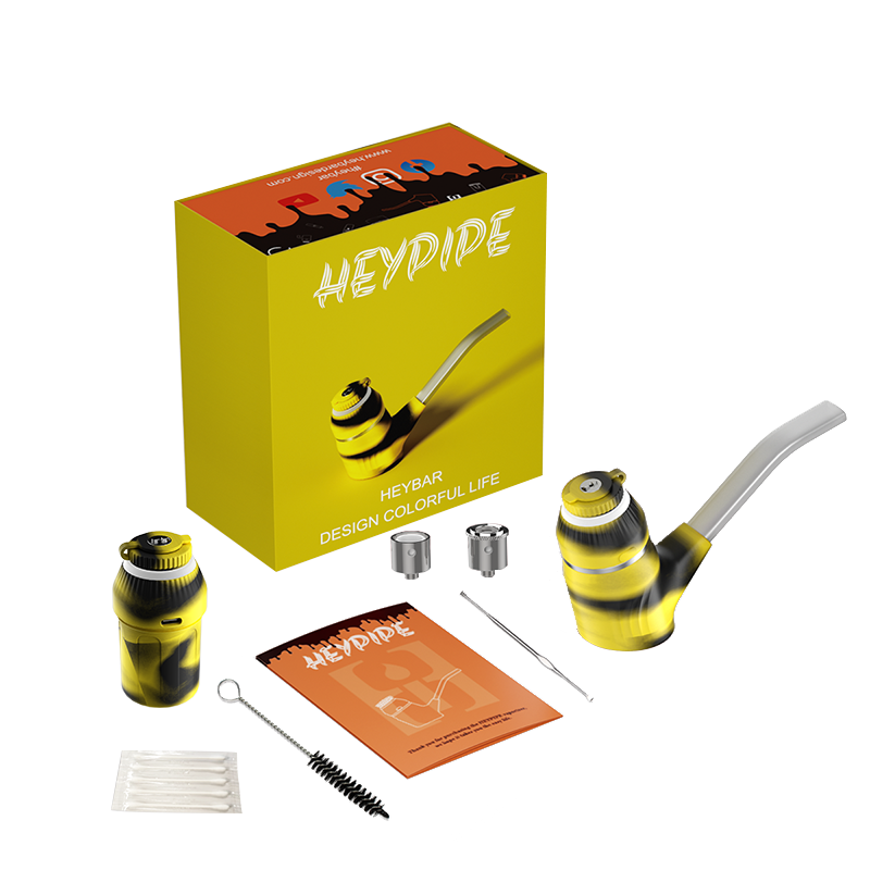 Heybar Heypipe Sherlock Wax Vape - Yellow & Black