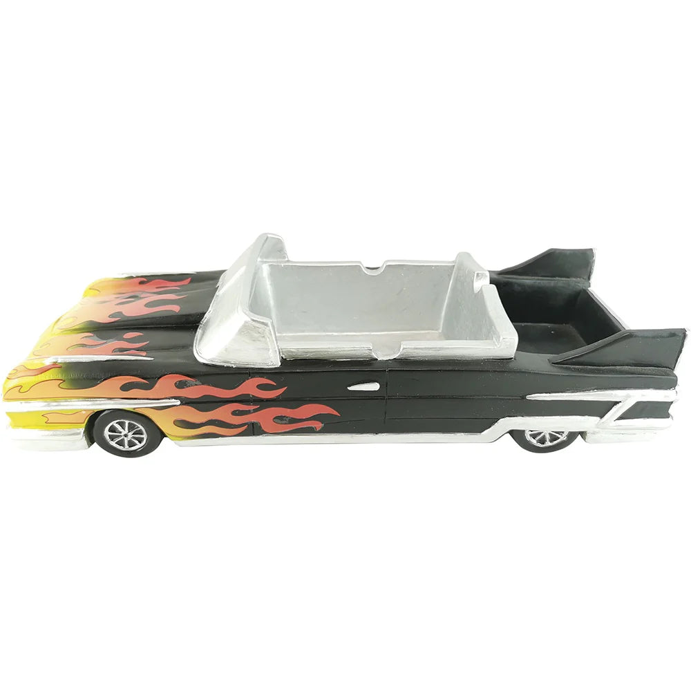 Ashtray Glass Car Convertible and Hippie Van Polystone