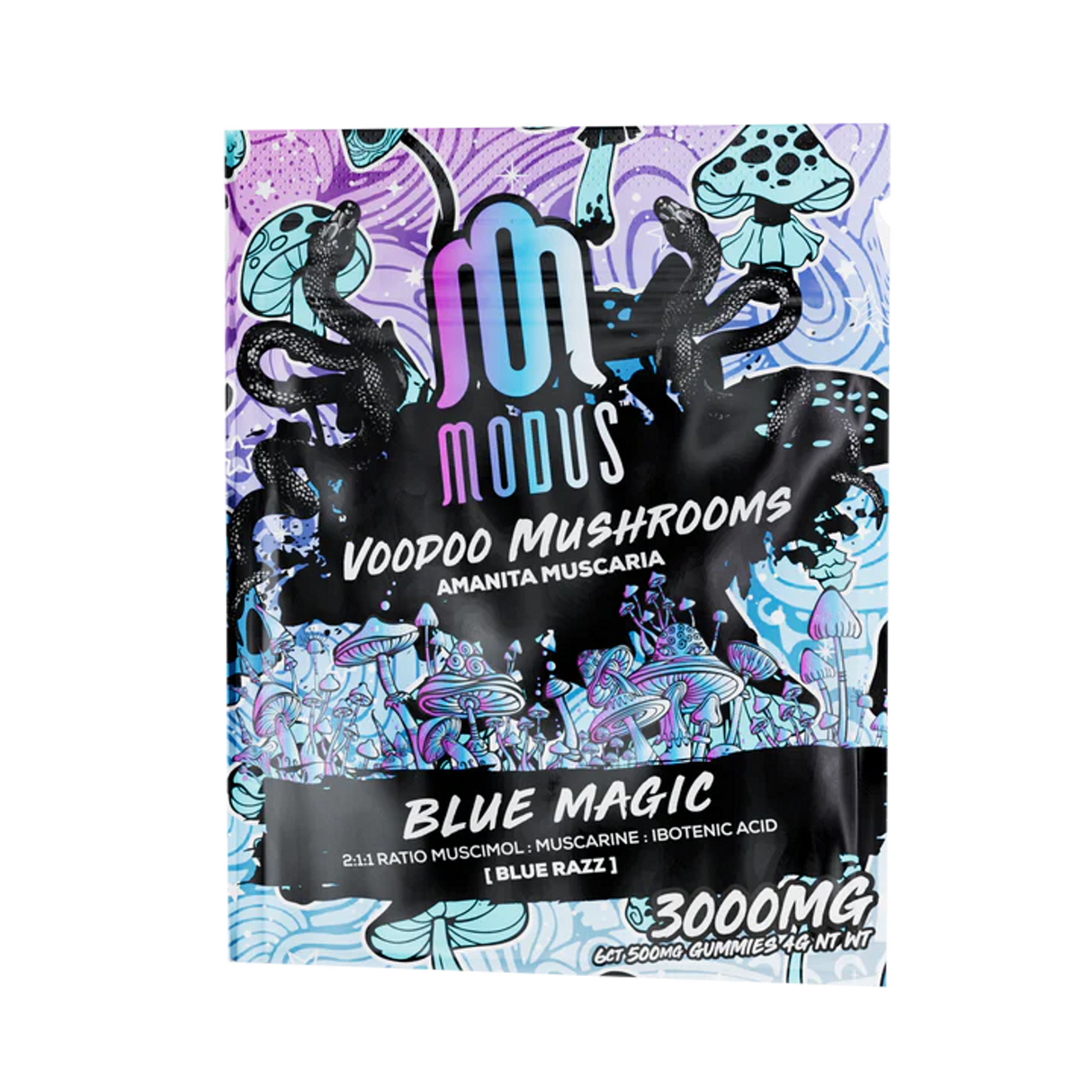 Modus Voodoo Mushrooms 3000mg Gummies - Blue Magic