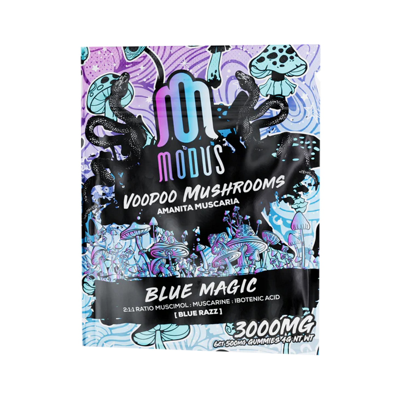 Modus Voodoo Mushrooms 3000mg Gummies - Blue Magic