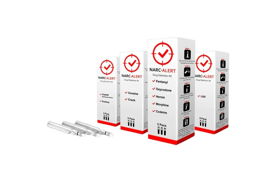 Narc-Alert 4 Panel 3pk Vial Drug Detection Kit