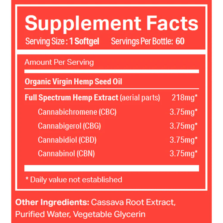 COMPLETE CANNABINOID CBD SOFTGELS